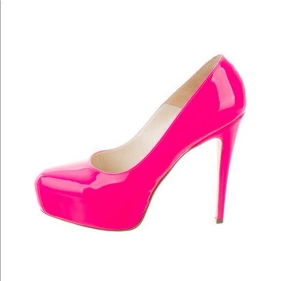 neon pink heels
